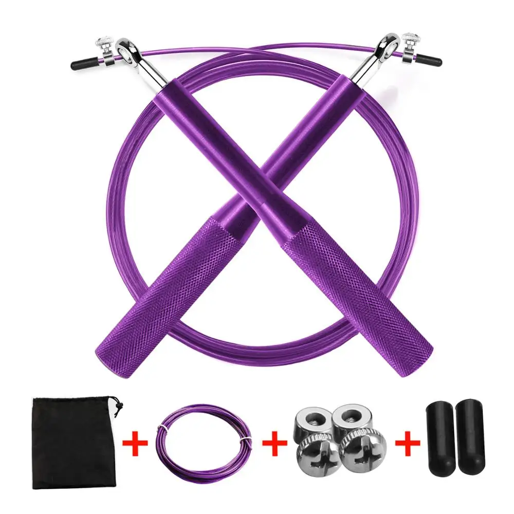 Скакалка для кроссфита с металлическими шариковыми подшипниками фитнеса