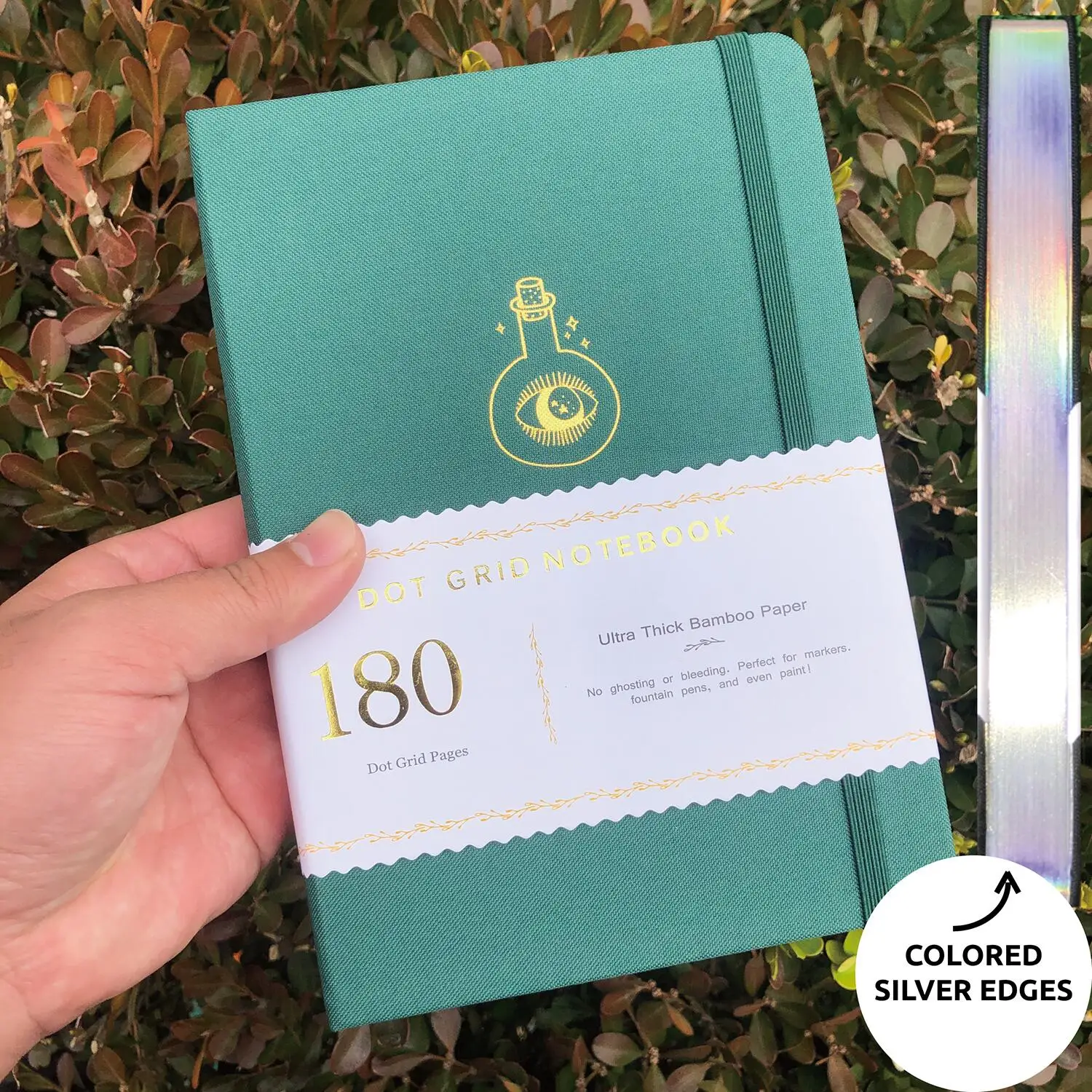

Esoteric Bottle Bullet Dotted Notebook BUJO Watercolor Journal 180gsm Bamboo Paper Waterproof Hardcover