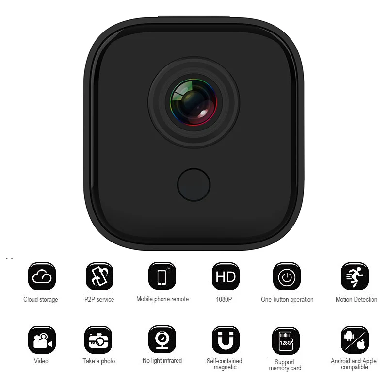 

1080P Wireless IP Camera A11 Remote Wifi Monitoring Camera For Home SQ13 1080p HD Monitoring Wifi Network Monitoring Camera