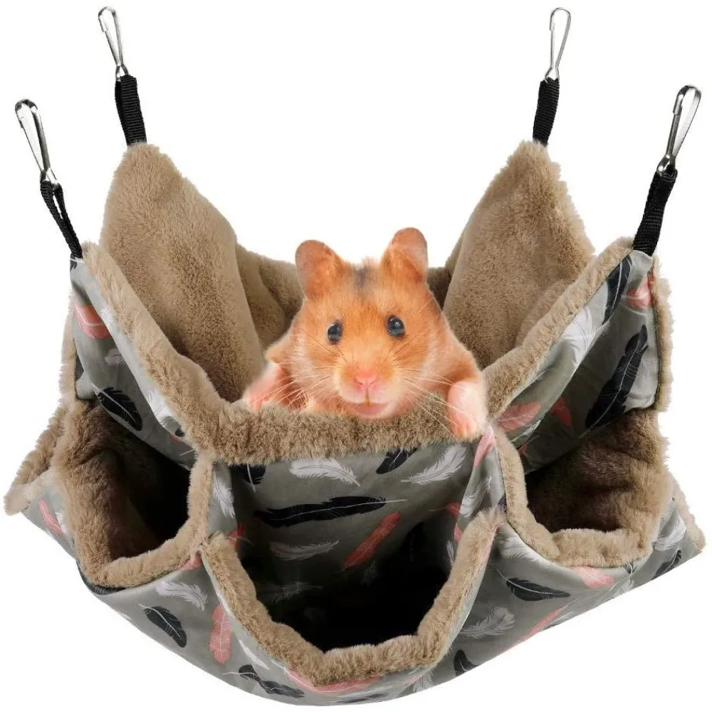 Гамак-клетка для домашних животных теплый подвесной гамак тройной аксессуары