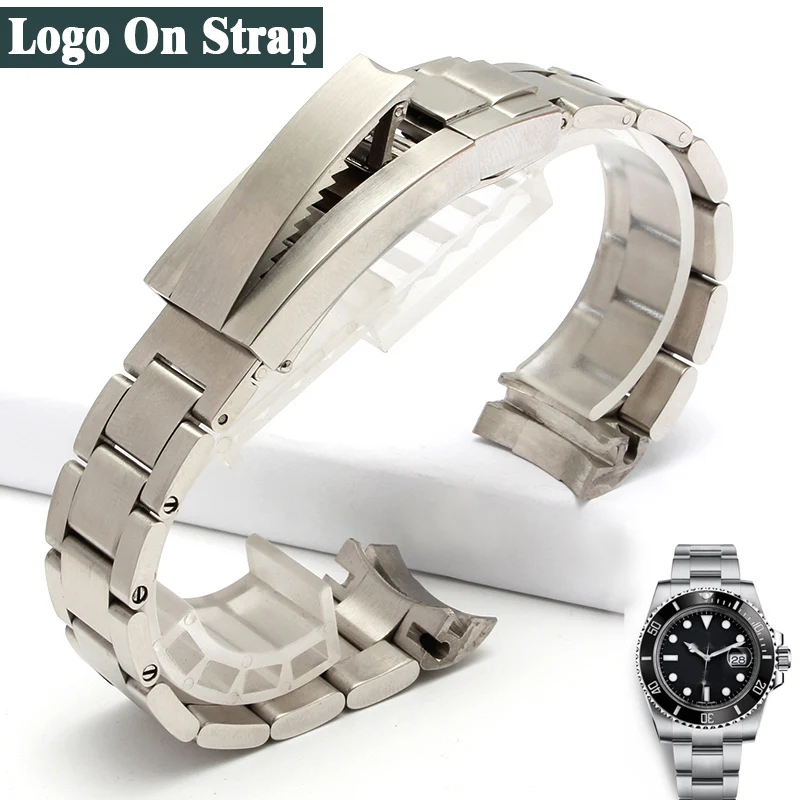 

Watch Bracelet For Rolex DAYTONA GMT SUBMARINER Watch Accessories Metal Strap Stainless Steel Pull Tooth Clasp Watch Band Chain
