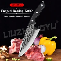 liuzhangyu handmade forged boning knife high carbon steel fish filleting knife meat cleaver butcher knife slaughtering cooking k