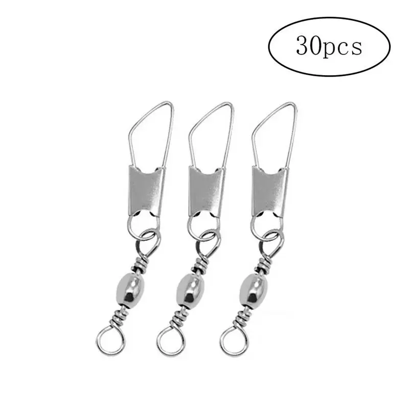 30 шт. латунные рыболовные Вертлюги твердые кольца леска Соединитель с