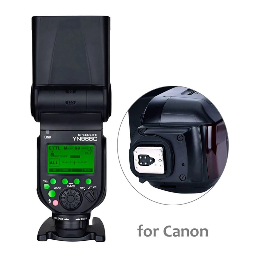 Yongnuo YN968N II / YN968C TLL HSS DSLR Speed lite со светодиодсветильник кой высокая скорость 1/8000s 2 4G
