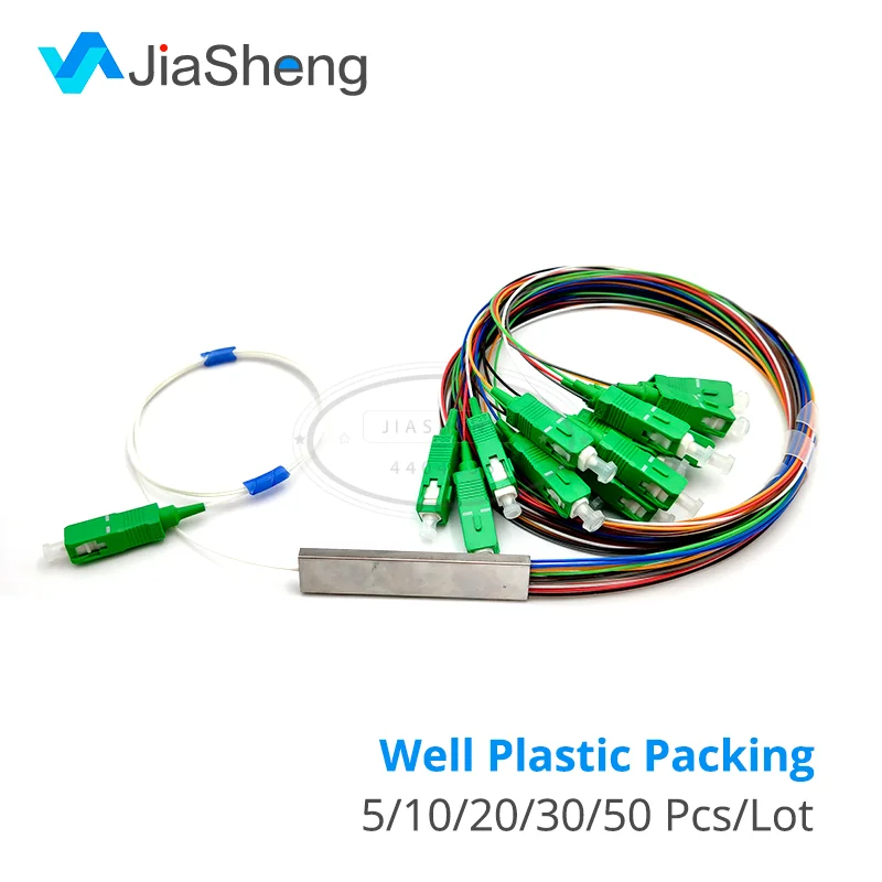 0 9 мм стальная трубка волоконно-оптический ПЛК сплиттер 1x16 SC/APC Mini Blockless 1*16 SC APC