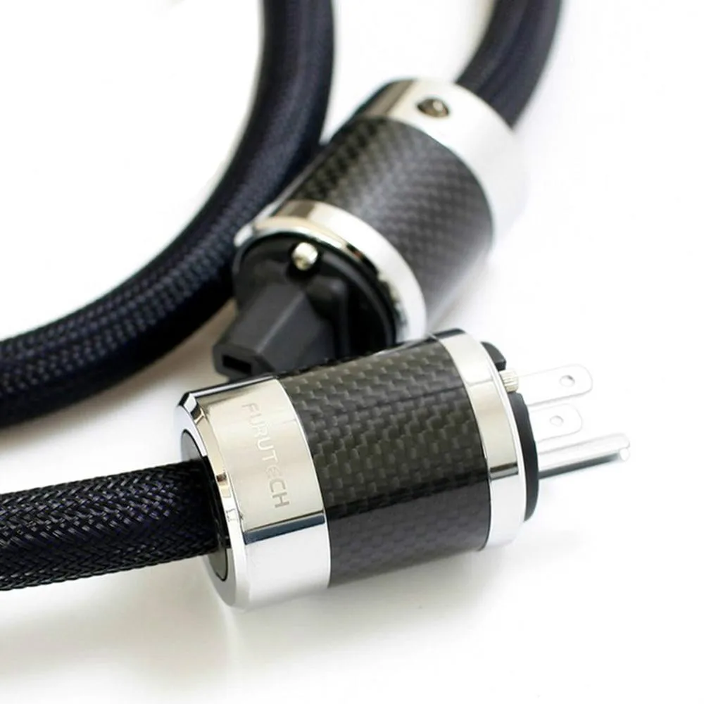 Thouliess HIFI Carbon Fiber Power Cord PS-950-18 Power Supply Cable AC Power Cord with FURUTECH Socket Connector AC Cable Line images - 6