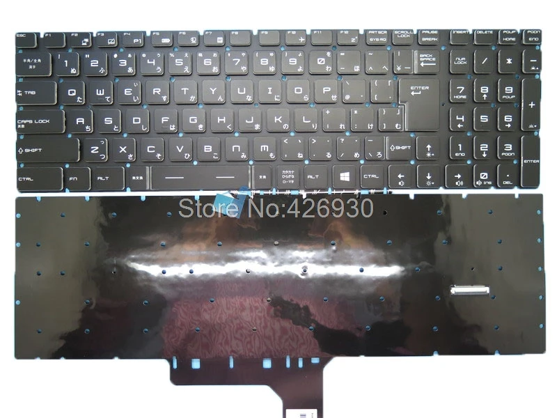 JP Клавиатура RGB с подсветкой для MSI GE63 NSK FCBBN 0J 9Z.NEKBN.B0J S1N 3JJP2.72D 8SE 8SF 8SG GE63VR 7RE 7RF