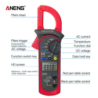 st202 smart digital clamp multimeter resistance ohm transistor testers acdc current voltmeter lcr clamp meter with temperature
