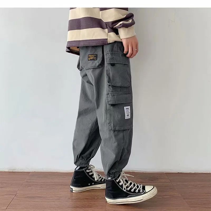 Брюки мужские спортивные с несколькими карманами уличная одежда повседневные