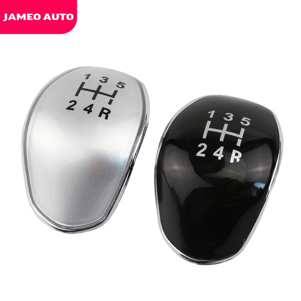 Jameo Auto MT Car Gear Knob Cap Cover 5/6 Speed Insert Replacement for Ford Focus 2 3 MK3 Fiesta C-max B-max Galaxy Kuga Parts