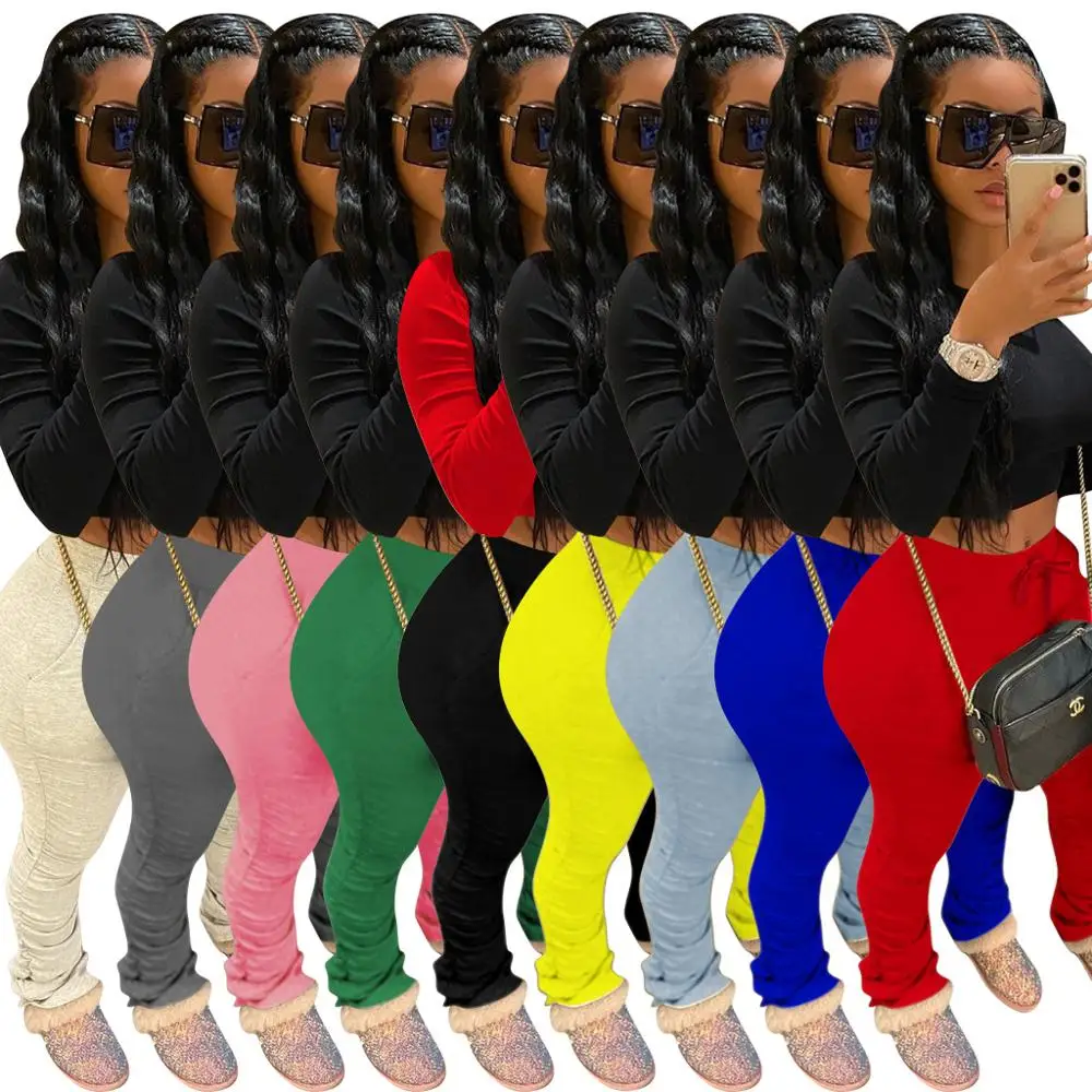 Женские тренировочные брюки с разрезом Wjustforu повседневные обтягивающие