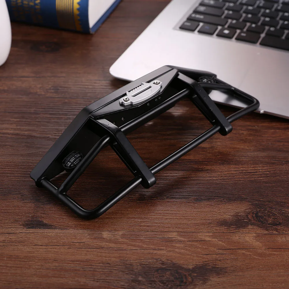 

Metal Front Bumper with Tow Hook/Led Lights Suitable for 1/10 RC tracked axial SCX10 CJG242 D90 axial 90046 Trsxxas TRX-4 TRX4