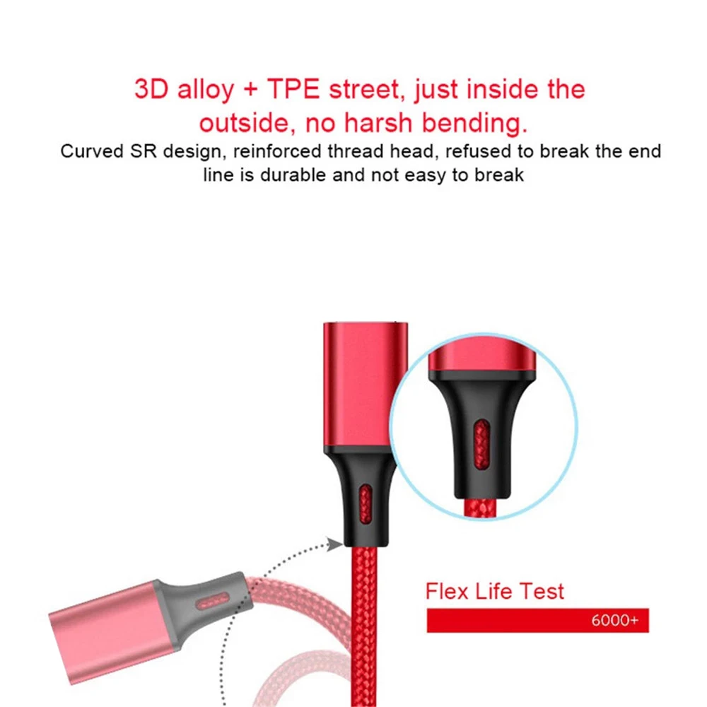 ! Нейлоновый зарядный USB кабель ACCEZZ 3 в 1 для iPhone 12 11 MAX XR Micro Type C Зарядные Кабели