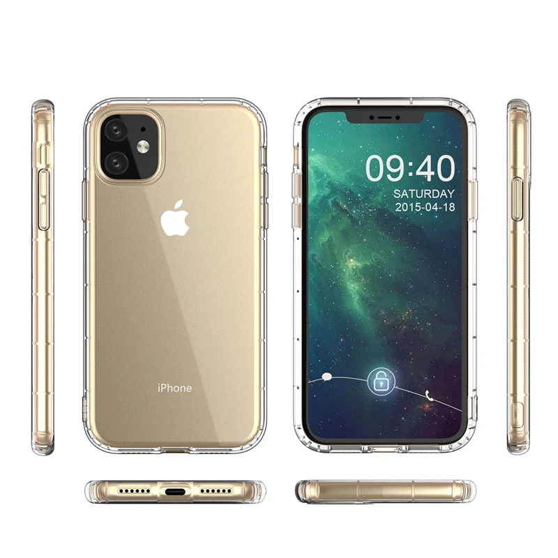 Грязеотталкивающий анти-желтый мягкий ТПУ чехол для Iphone 11 Pro Max XR XS X 6 6S 7 8 Plus
