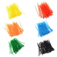 100pcs 3x100mm new design networkzip 7 colors tie cord strap nylon plastic cable wire organiser high quality new hot selling
