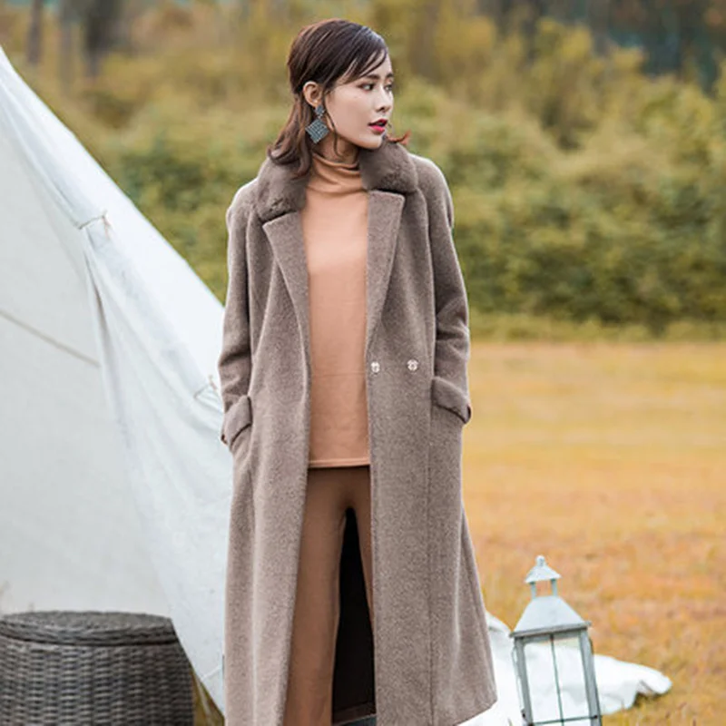 Высококачественное пальто из натурального меха зима 2020 новая мода 22 &quotmel hair 78%