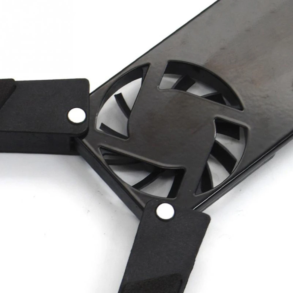 Портативный бесшумный USB ПК ноутбук компьютер теплоотвод кулер двойной