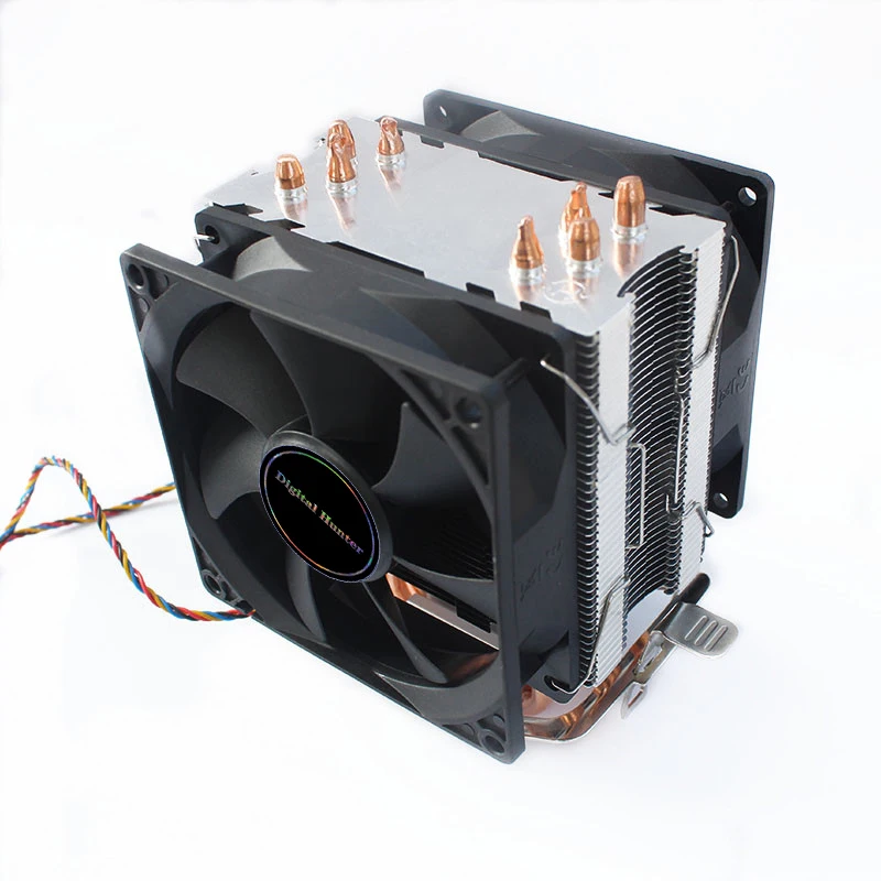 4 Чистый Медь эффективное охлаждение Процессор охлаждающий вентилятор 3/4pin для