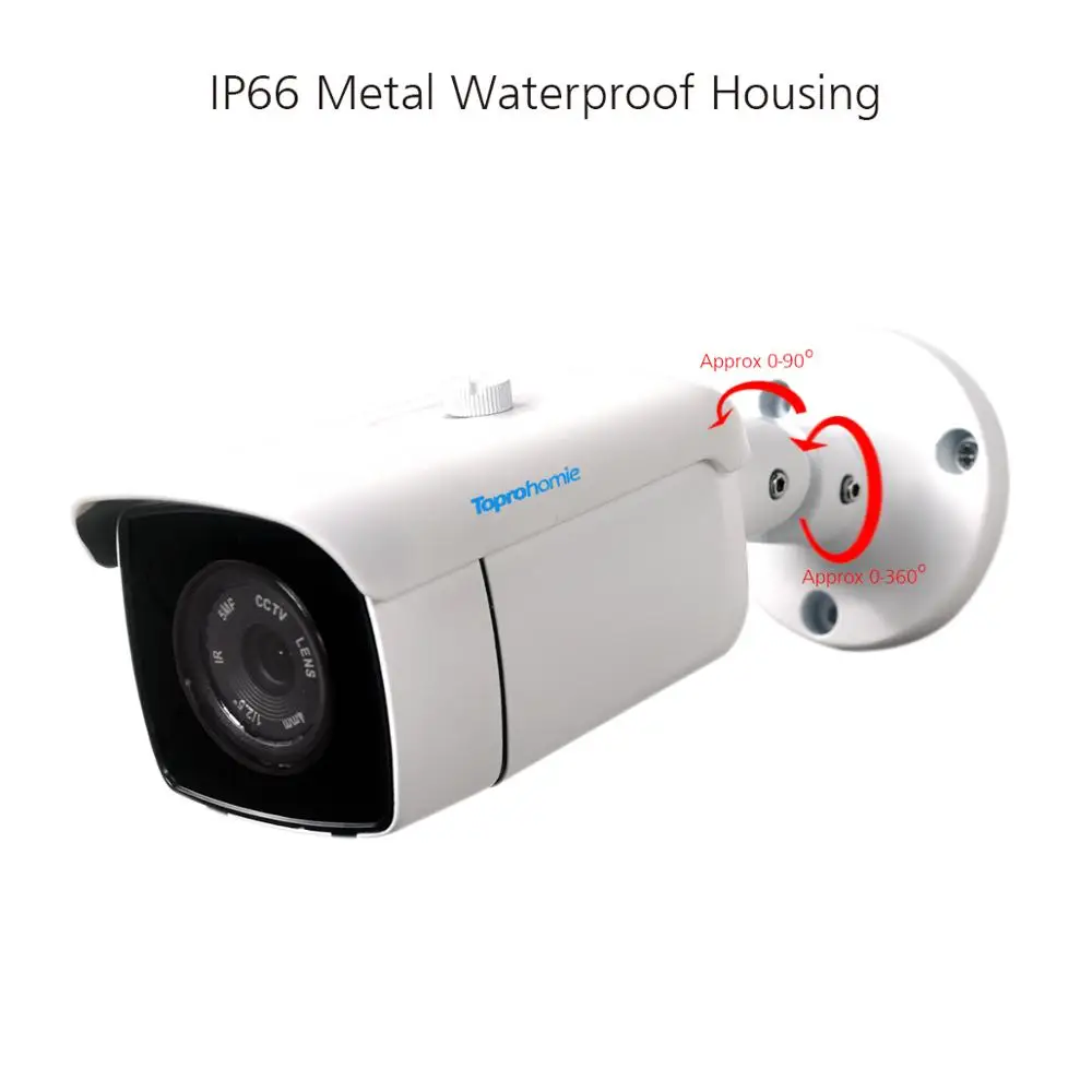 Камера Наружного видеонаблюдения TOPROHOIME камера безопасности 16 каналов AHD 5MP N DVR 8X2MP