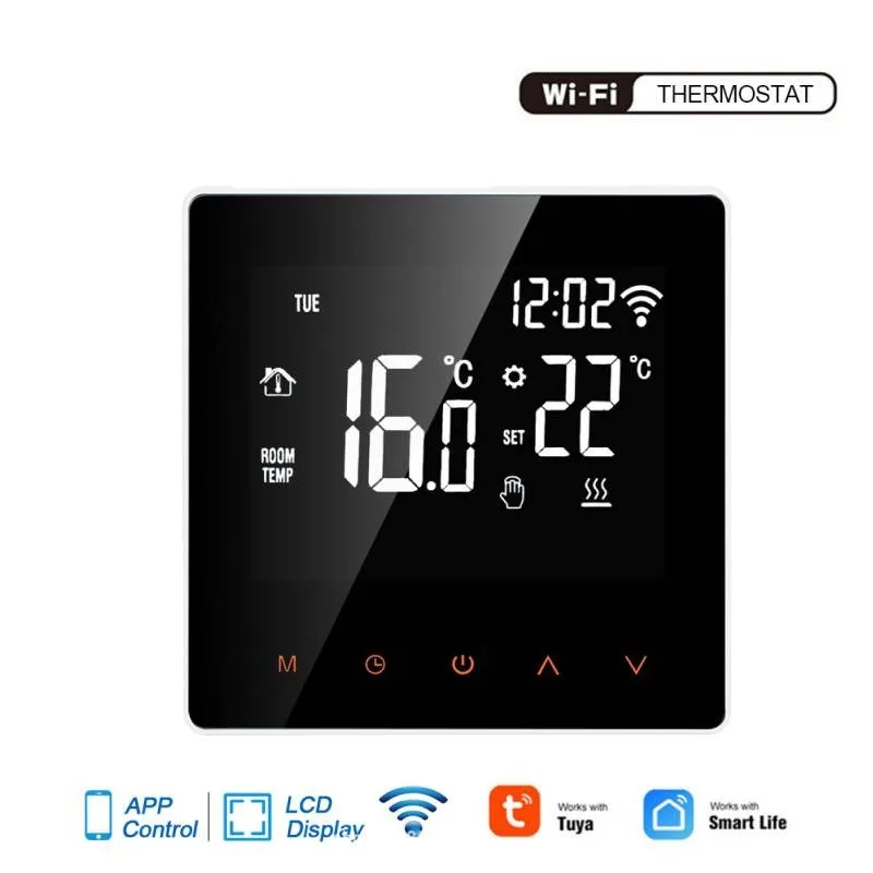 

Tuya Wifi Smart Thermostat Smart Home Temperature Controller For Gas Boiler Temperature Controller Works With Google Home Alexa