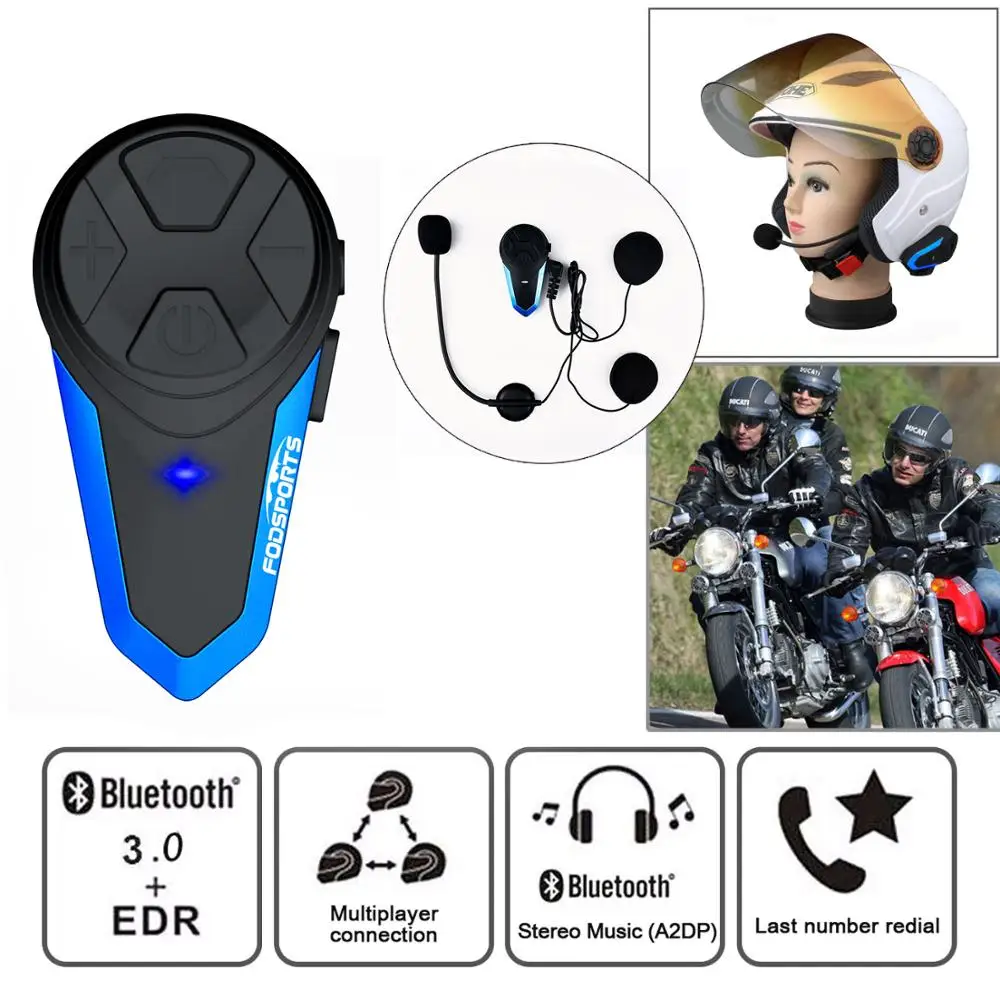 2 шт. BT-S3 мотоциклетный шлем домофон мото беспроводной шлем Bluetooth гарнитура Intercomunicador Водонепроницаемый 1000 м BT Interphone FM