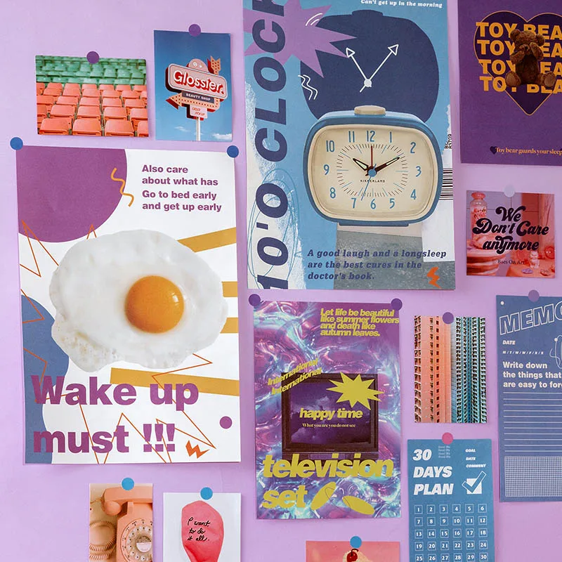 Набор декоративных стикеров для записей бумажные карточки скрапбукинга 64