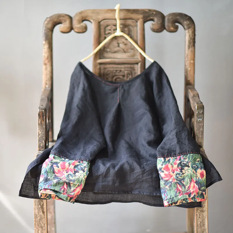 

Johnature Fashion Retro Patchwork O-neck Long Sleeve Cotton Linen Shirt 2021 Autumn New Leisure Loose Plus Size Women Tops Shirt