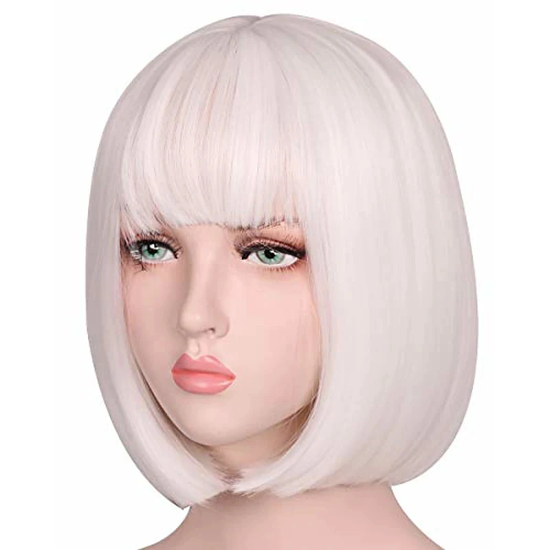 HAIRJOY женский белый черный коричневый розовый синий короткий прямой
