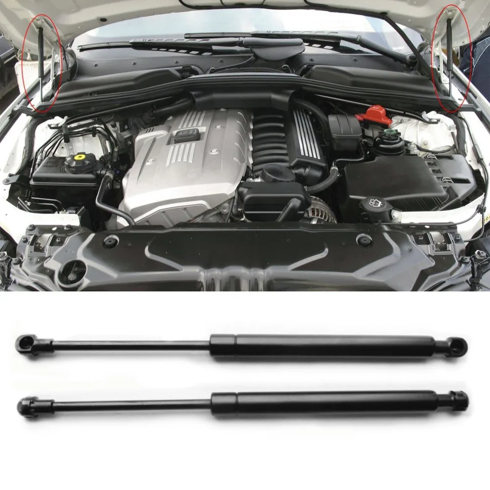 

Newest 2PCS Durable Front Hood Lifts Supports Car Accessories Hot For BMW E90/E92/E93 3 Series 2006-2013 51237060550 SG402058