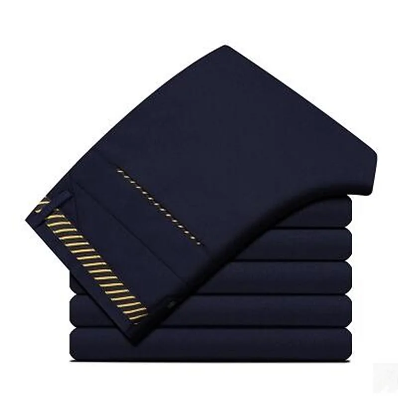 Брюки карго мужские прямые эластичные модные длинные классические деловые