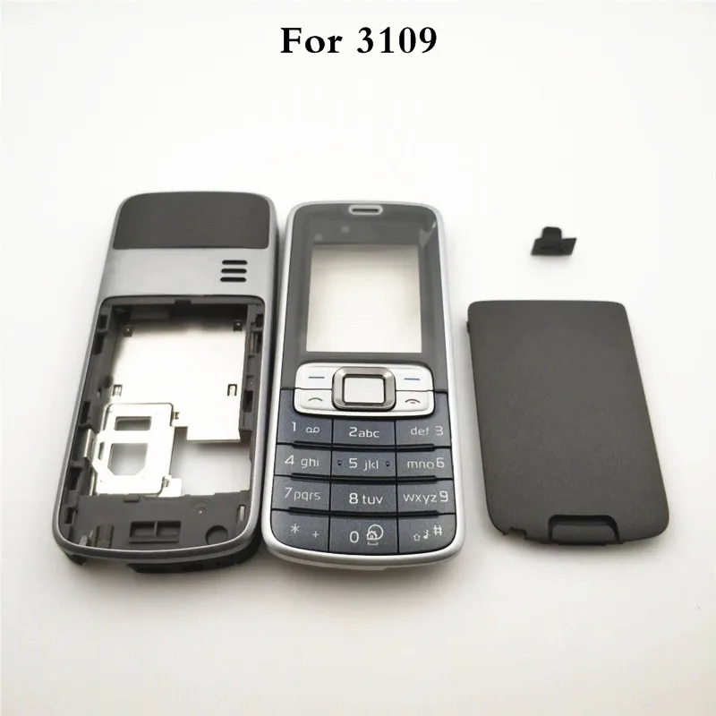 

Original For Nokia 3109 3109C Housing Front Faceplate Frame Cover Case+Back Cover/Battery Door Cover+Keypad