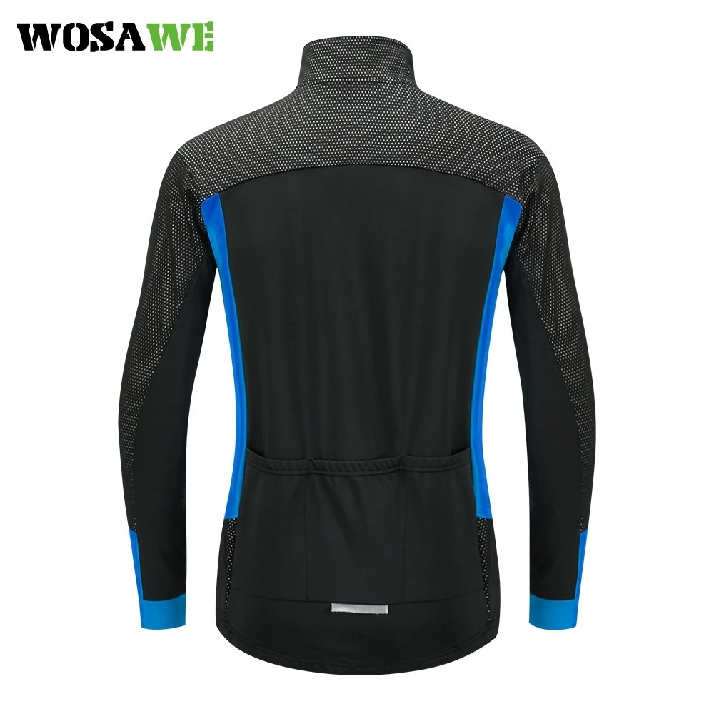 Мужская велосипедная куртка WOSAWE зимняя ветрозащитная для горных велосипедов