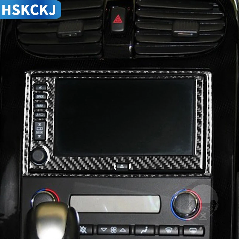 

Наклейки из углеродного волокна для Chevrolet Corvette C6 2005-2007, центральная консоль, радио, навигация, дисплей, внутренние аксессуары