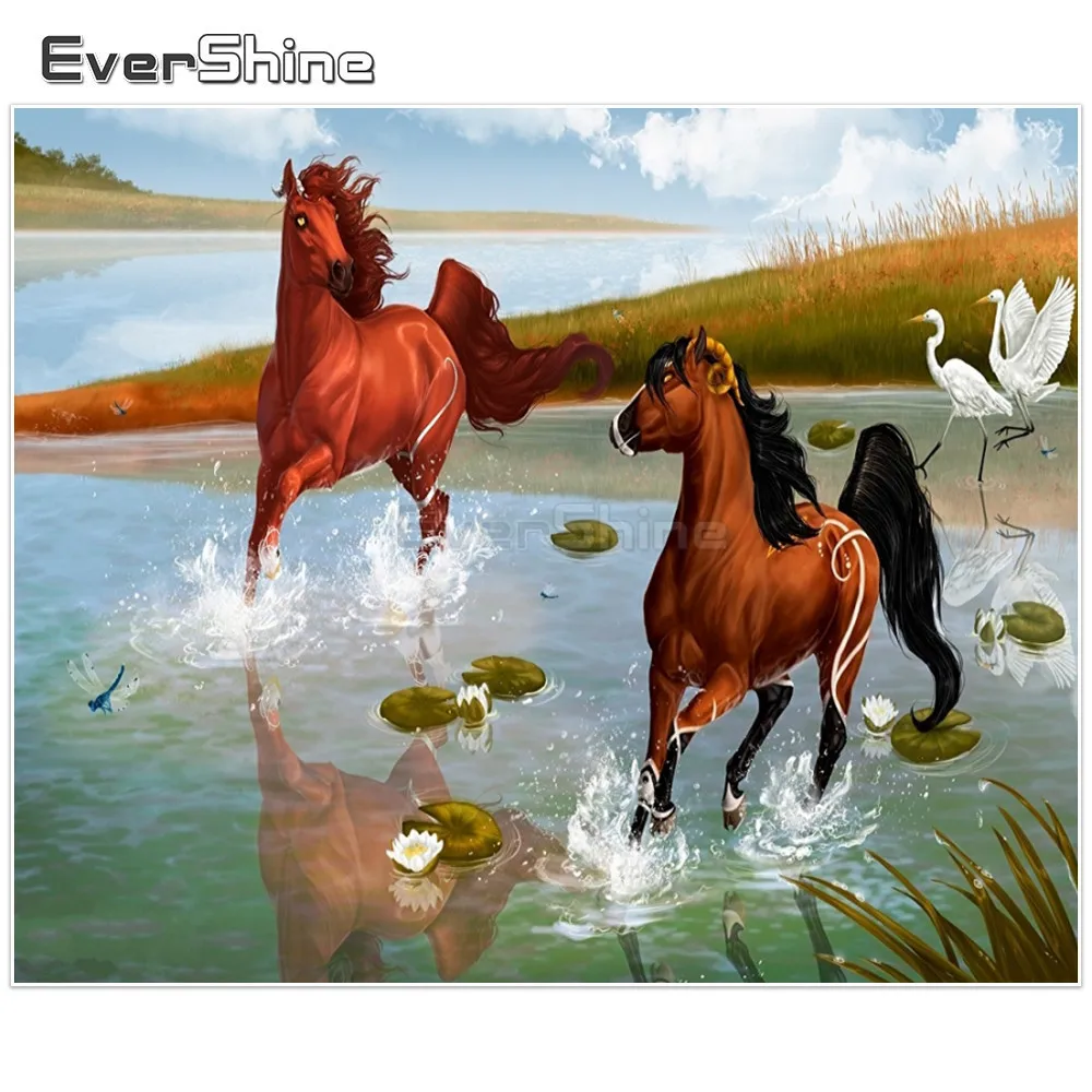 EverShine картина алмазная живопись вышивка крестом животные Diy мозаика стразами