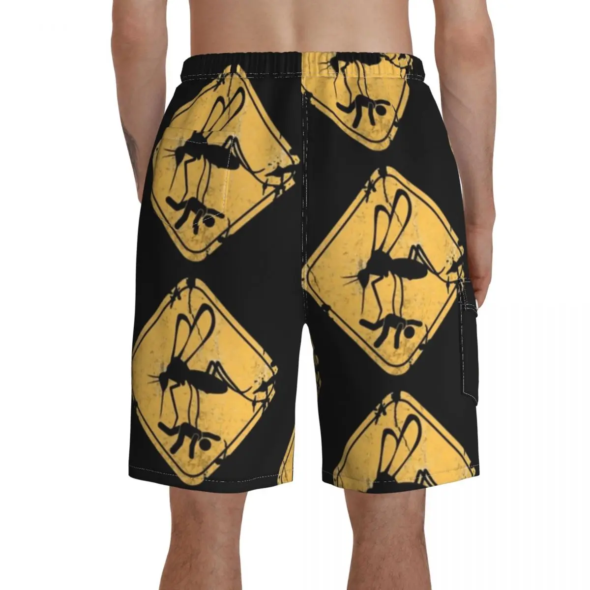 

Mosquito Board Shorts Beach Swimming Trunks Polyester Pattern Men Swim Trunks
