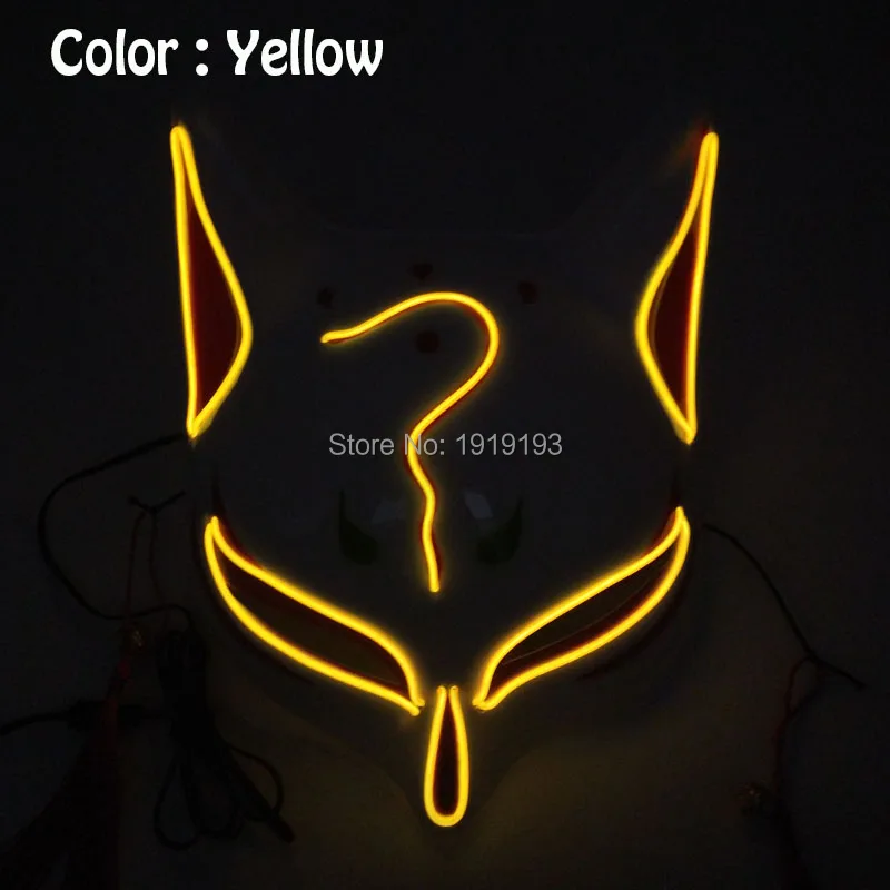 Японские маски лисы на половину лица аниме косплей Маскарадная маска для