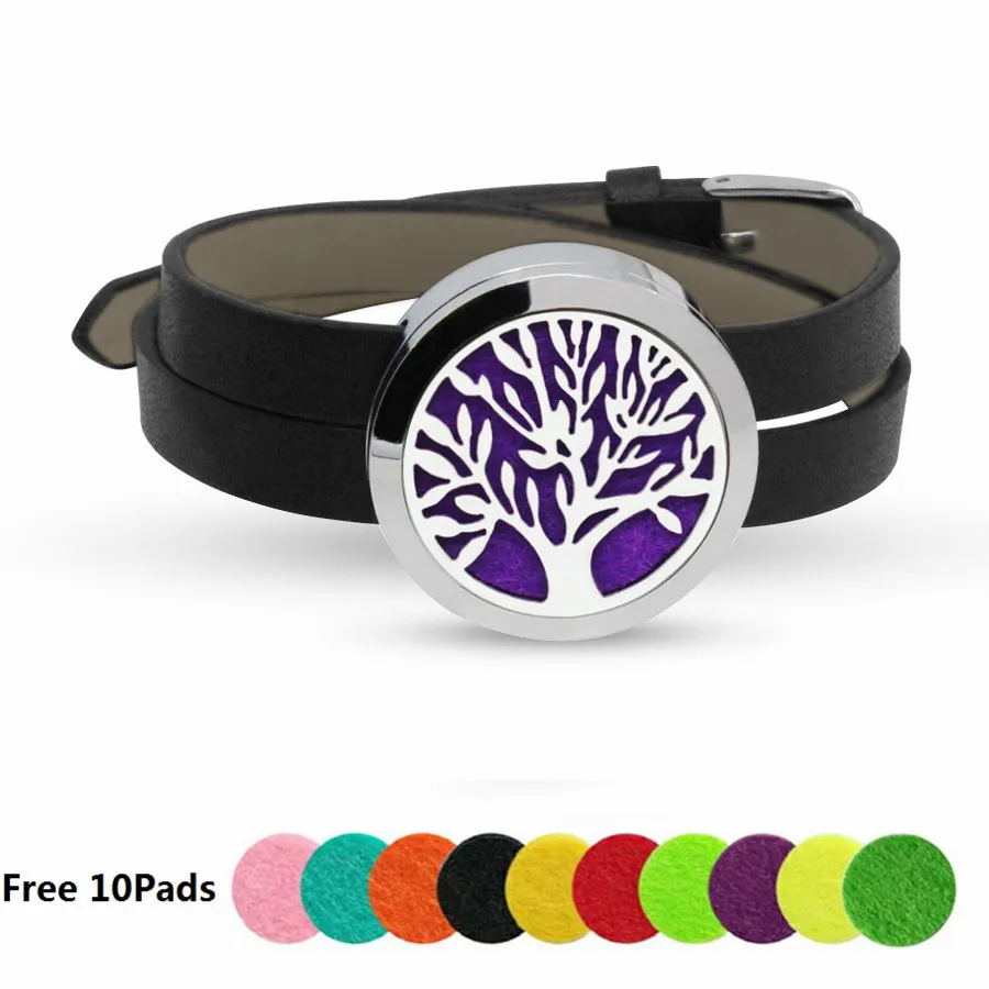 Ароматизатор Дерево жизни браслет с эфирными маслами 10 шт.|leather wristband|essential oil