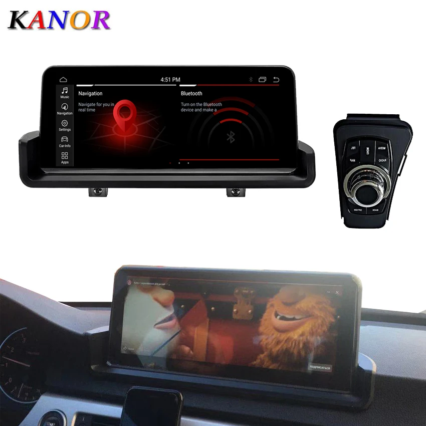 Kanor 10 25 дюймов 4g + 64g Android 0 автомобильный мультимедийный плеер Gps навигация с Idrive