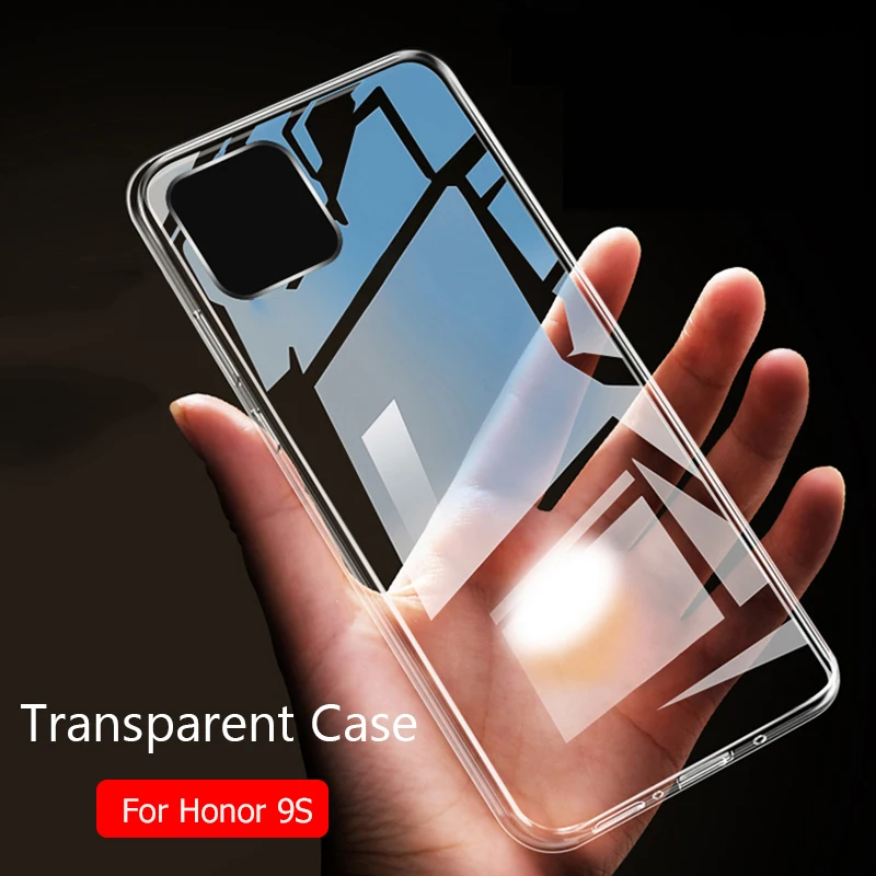 Чехол для Huawei Honor 9S высококачественные тонкие мягкие прозрачные чехлы из ТПУ
