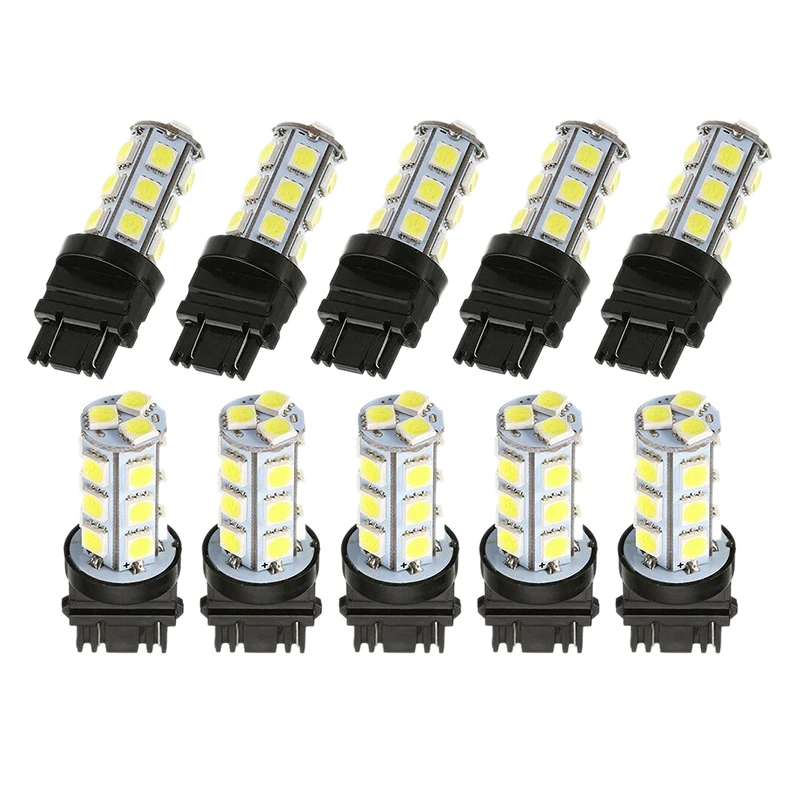 10 шт. светодиодные лампы 3157 3156 18SMD для заднего тормоза/остановки/поворота |