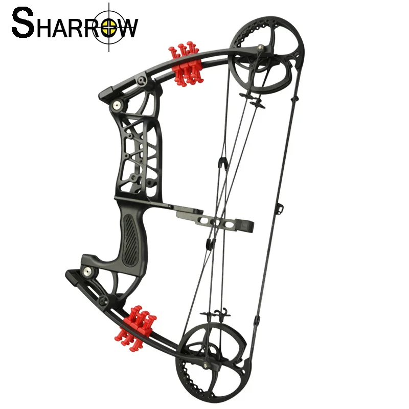 

1set 30-55lbs Archery Tool Pinball Compound Bow Adjustable Hunting Accessories Bow With Carbon Arrows and Bow Limb Stablizer