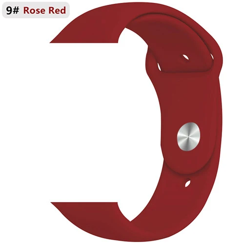 rose red 9-1 Ремешок для apple watch 5 4 ремешок apple watch 44 мм 40 мм iwatch 3 2 1 ремешок 42 мм 38 мм для хорошего клиента - Цвет ремешка: rose red 9-1