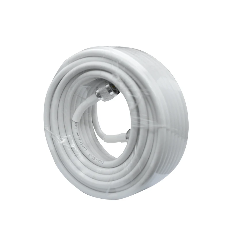 

GOBOOST 13 Meters 5D Coaxial Cable 2g 3g 4g With N-Male Connector For Cellular Signal Amplifier Or Antenna