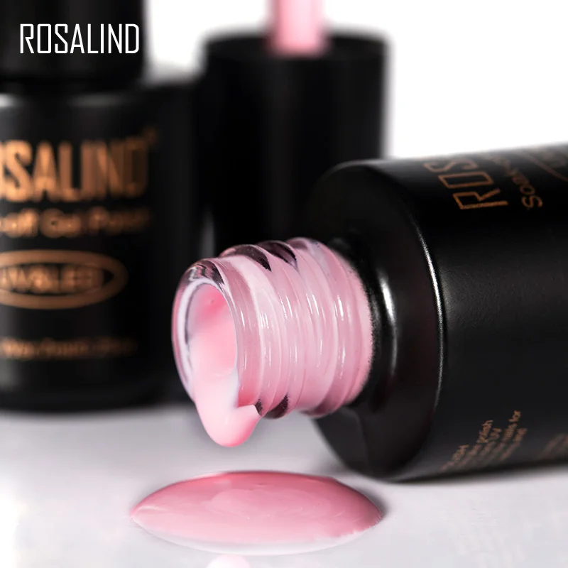 Гель-лак для ногтей ROSALIND 6 шт. в комплекте гибридный лак маникюра Платиновый УФ
