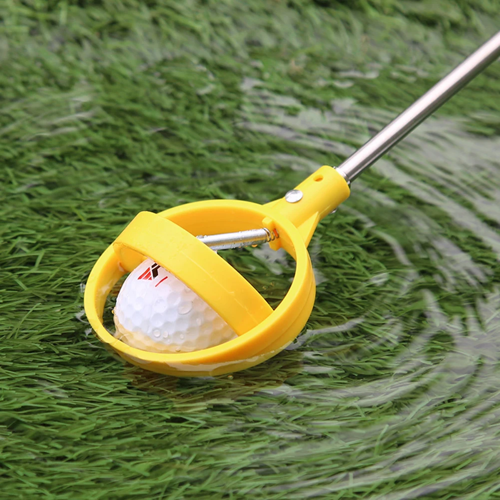 

Golf Ball Retriever 8 Sections Stainless Steel Telescopic Ball Picker Pick Up Grabber Golf Training Aids for Water