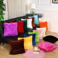 43x43 home decor pillow covers living room cushion cover pillowcase soft fur plush shaggy fluffy sofa decorative cushion covers