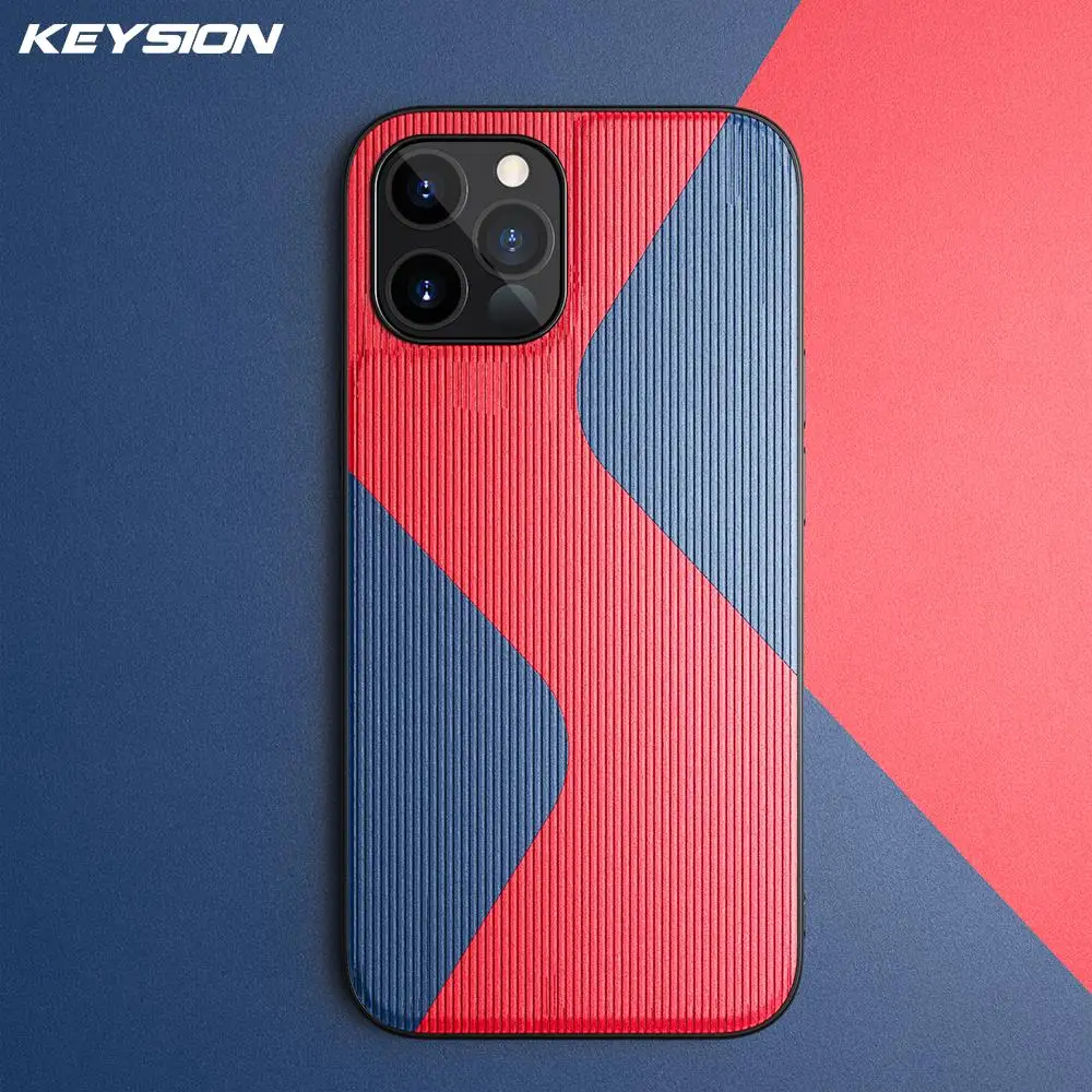 Чехол KEYSION для телефона iPhone 12 Pro Max силиконовый кожаный чехол любителей цветной