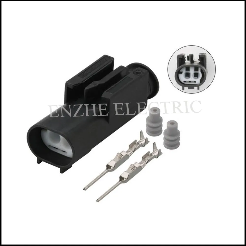 

car wire male cable Waterproof sheath 2 pin connector automotive Plug socket include terminals seal DJ7023YA-0.6-11