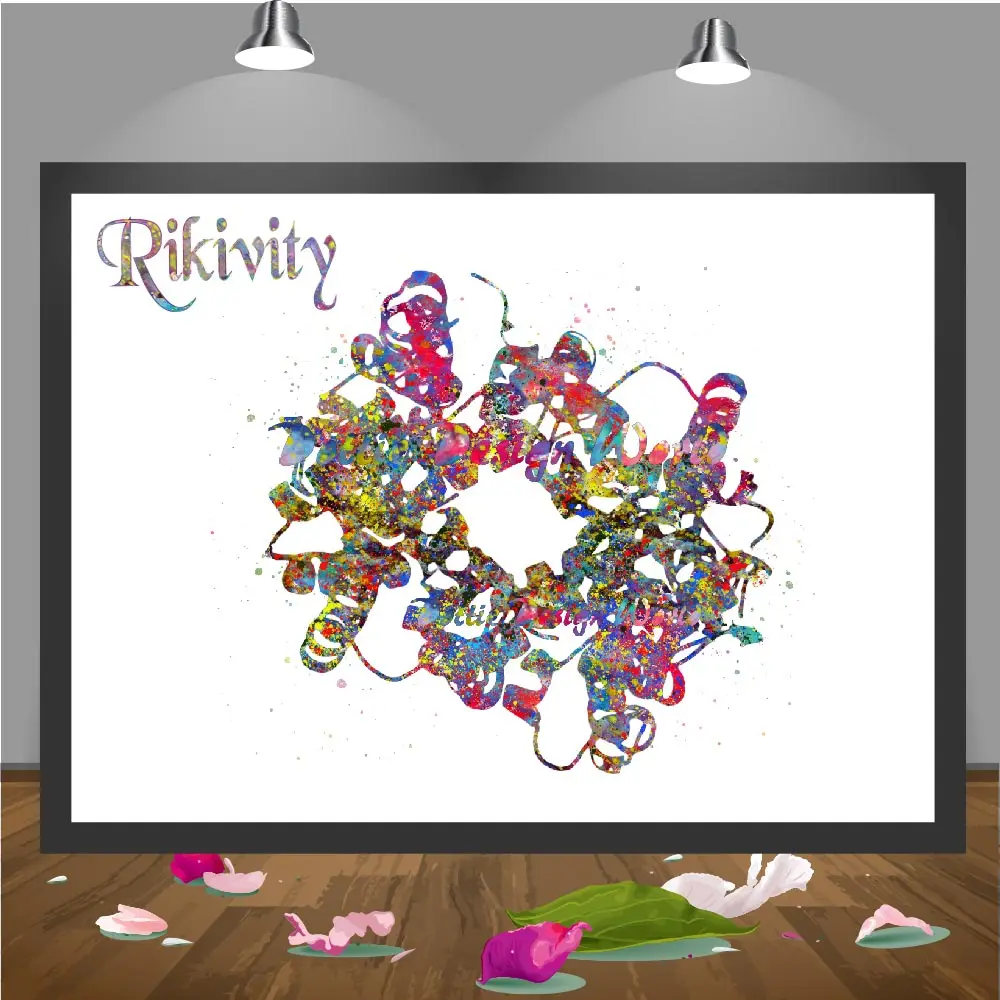 Rikivity человека анатомический плакат печать холст картина сахара в крови