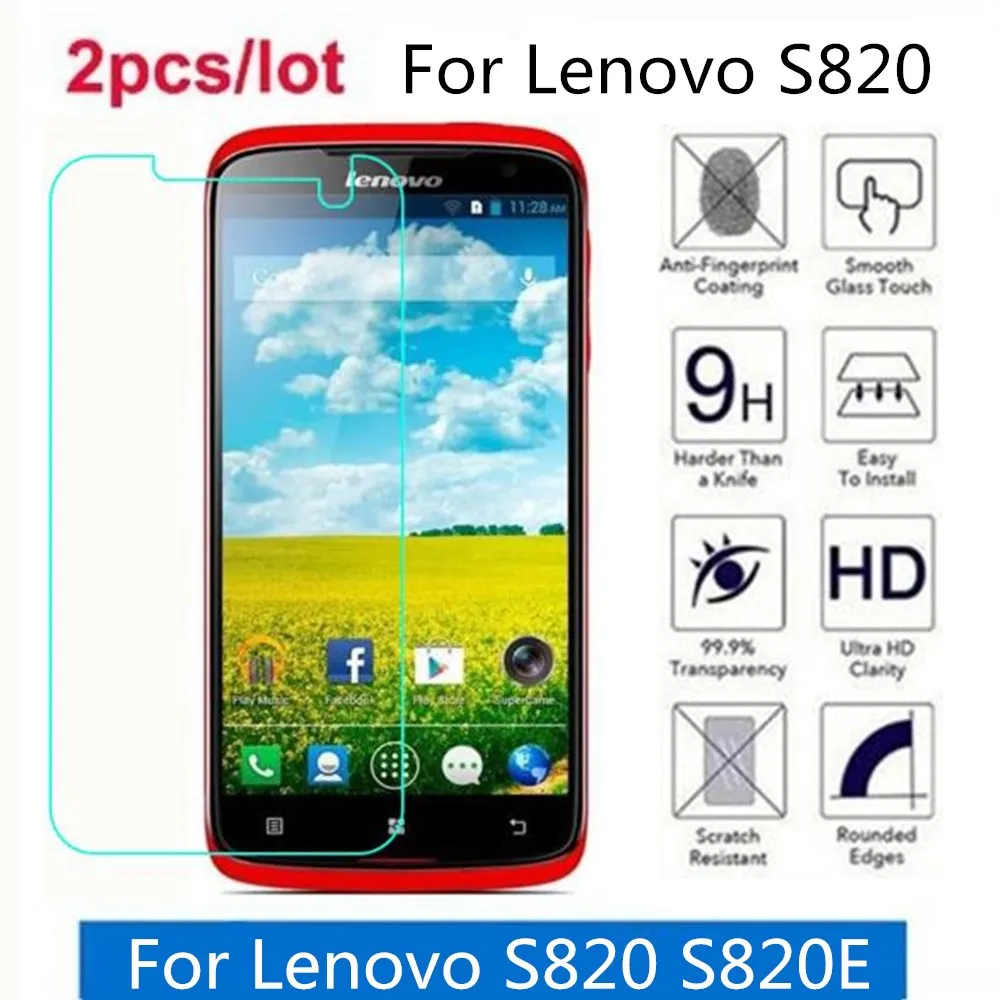 Закаленное стекло для Lenovo S820 2.5D Премиум Защитная пленка экрана IdeaPhone защитная